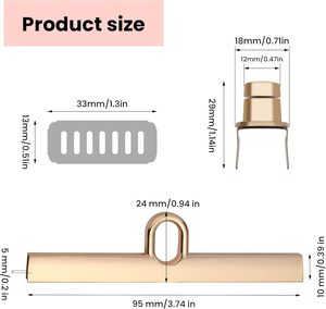 Alloy Women's Luggage <b>Lock</b> with Twist Rotating & Long Strip Features Model KZPJ03 Made in China - Product Image 2