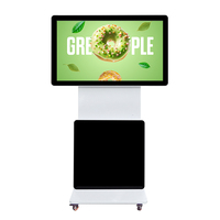 Kiosque tactile vertical d'intérieur de 55 pouces, Android tout-en-un, 360 degrés °   Affichage numérique rotatif