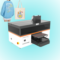 2PCS KS1680H Digitaler Textil-DTG-Drucker mit einem Kopf Tinten strahl lack Flachbett-T-Shirt-Druckmaschine