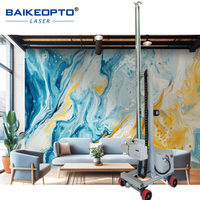 Impresora de pared y suelo UV 3D de bajo consumo de tinta de alta resolución 2 en 1, máquina de impresión de suelo de pared todo en uno