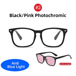Gafas de Computadora con Logotipo Personalizado para Hombre y Mujer, Cuadradas, con Cambio de Color, Anti Luz Azul, Fotocromáticas, Bloqueadoras de Luz Azul - Product Image 3