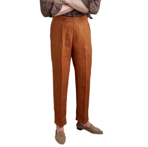 <span class=keywords><strong>Pantalon</strong></span> d'été décontracté <span class=keywords><strong>pour</strong></span> <span class=keywords><strong>homme</strong></span> 2026, 60% <span class=keywords><strong>lin</strong></span> 40% coton, taille haute ajustable, style business décontracté, <span class=keywords><strong>pantalon</strong></span> de costume <span class=keywords><strong>en</strong></span> <span class=keywords><strong>lin</strong></span> <span class=keywords><strong>pour</strong></span> <span class=keywords><strong>homme</strong></span> - Product Image 4