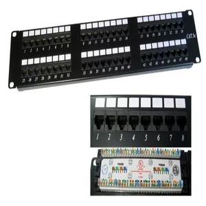 12port 16port 24port 48port 110/Krone Type Idc/Dual Cat3 Cat5e Cat6 Cat6a Patch Panel