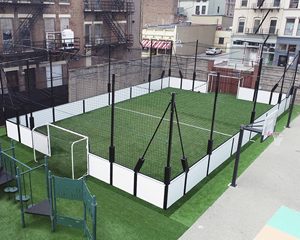 Terrain <span class=keywords><strong>de</strong></span> football SkyJade <span class=keywords><strong>Cage</strong></span> <span class=keywords><strong>avec</strong></span> <span class=keywords><strong>filet</strong></span> anti-balles et gazon artificiel sans remplissage, structure en acier galvanisé à chaud <span class=keywords><strong>avec</strong></span> éclairage 200W - Product Image 6