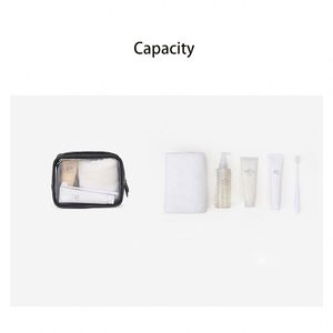 Fashion Clear PVC Cosmetic Pouch Cases Travel <b>Waterproof</b> Transparent Frosted Makeup <b>Bag</b> Toiletry <b>Wash</b> <b>Bag</b> PU PVC Cosmetic <b>Bag</b> - Product Image 6