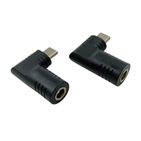 5,5*2,1mm Buchse zu USB 3.1 Typ C-Stecker DC-Stroma schluss 65W 90-Grad-Netzladeadapter Typ C Stecker Konverter anschluss Neu