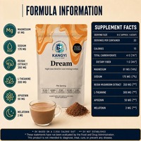Complément Alimentaire en Poudre pour la Nuit Mélatonine L-Théanine Reishi Apigénine Magnésium Sel Marin Caramel OEM Marque Privée 180g