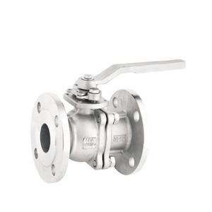 JIS 10K 20K 1/2-6 pulgadas 2 piezas Válvula de bola manual de acero inoxidable y latón de paso completo con maneta, modelos SCPH2 SCS13 SCS14 - Product Image 1