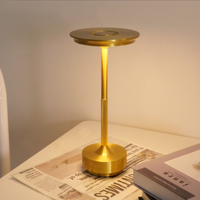 Lampe de table portable en aluminium rechargeable par USB, à LED, avec barre tactile, pour la décoration moderne des hôtels et restaurants (vente en gros)
