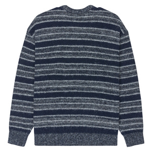 Custom Classic Mens Navy Grey rayas horizontales de <span class=keywords><strong>manga</strong></span> <span class=keywords><strong>larga</strong></span> de punto clásico Shoreton Stripe <span class=keywords><strong>cuello</strong></span> redondo de alta calidad - Product Image 4