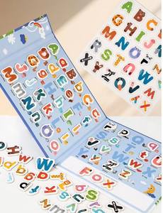 Juego <span class=keywords><strong>de</strong></span> cartas <span class=keywords><strong>de</strong></span> rompecabezas <span class=keywords><strong>de</strong></span> <span class=keywords><strong>palabras</strong></span> magnéticas, juguetes <span class=keywords><strong>de</strong></span> rompecabezas <span class=keywords><strong>de</strong></span> alfabeto reutilizables para niños, juego cognitivo hecho <span class=keywords><strong>de</strong></span> papel - Product Image 5