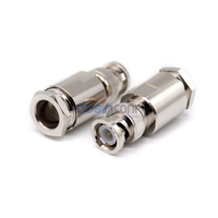 Connecteur mâle BNC 50 OHM 75 OHM à pince pour câble RG58 LMR400 RG11