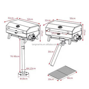 Soporte Inclinado Ajustable para Parrilla de Barco, Accesorios para Barco, Parrilla de Gas para Barco o Yate - Product Image 2