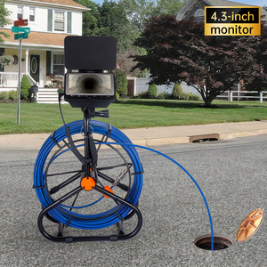 Caméra d'inspection des égouts 1080P, caméra de drainage de tuyau de 4,3 pouces 17 mm avec enregistreur vidéo, <span class=keywords><strong>endoscope</strong></span> de drainage vidéo industriel 6 LED - Product Image 2