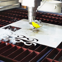 Machine de découpe à jet d'eau CNC 5 axes de bureau HUALONG Machinery HLWJ-3020 pour la découpe abrasive de mosaïque, de carreaux et de marbre