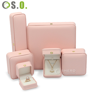 PU Leather Customized Color Size Modern Design Jewellery Box Personalized Logo Necklace <b>Ring</b> Rectangle <b>Storage</b> Organizer Case - Product Image 2