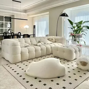 现代设计大深度客厅沙发l形沙发豪华组合沙发