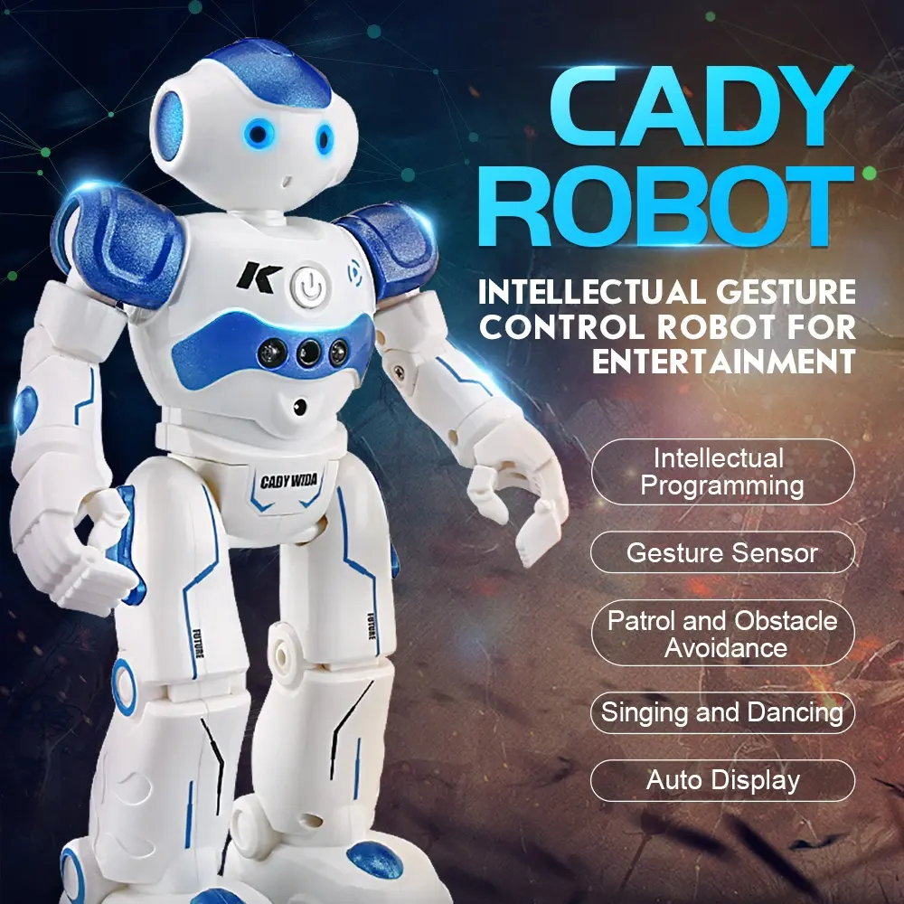Robot inteligente RC AI para niños, canto, baile, interactivo, parlante,  detección de gestos, control remoto, juguetes educativos STEM para niños