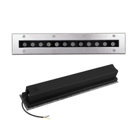 LED tüp işık yağmur geçirmez karartma Gangways IP67 açık bahçe peyzaj Lampade reklam Incasso Interrate için alüminyum cam kapak