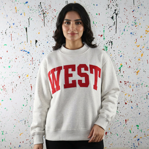 WEST ASH Customized Color Hooded <b>Pullover</b> Sweatshirt 100% Cotton Applique Embroidery Finer Threads Winter Zipper - Product Image 1