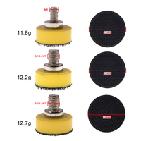 Plaque de support de ponçage auto-agrippante 25 mm (1 pouce) avec filetage 5/16-24T/M6 pour outils abrasifs, polissage du bois, du métal et des meubles