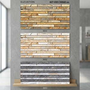 กระเบื้องเซรามิกดิจิตอลลายไม้สีน้ำตาล ขนาด 300x600 มม. 30x60 ซม. 12x24 ซม. สำหรับตกแต่งผนังห้องนั่งเล่นและภายนอกบ้านให้ดูหรูหรา - Product Image 4