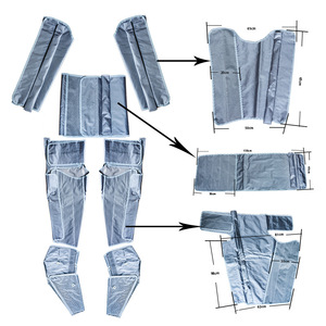 Kit de terapia de masaje por presión de aire B-8310HCE con pantalones y almohadillas para masaje corporal completo y fisioterapia - Product Image 4