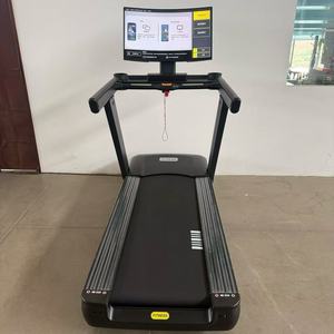 อุปกรณ์ฟิตเนสอัจฉริยะสำหรับยิมเชิงพาณิชย์ ลู่วิ่งโค้งพร้อมหน้าจอ LCD ขนาด 32 นิ้ว รองรับการฉายภาพแบบเคลื่อนที่ หน้าจอ LCD โค้งให้ประสบการณ์ที่สมจริง - Product Image 5
