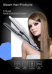 Lisseur à vapeur <span class=keywords><strong>professionnel</strong></span> pour cheveux, fer à lisser plat, écran LCD, affichage de la température, lisseur à infrarouge - Product Image 5