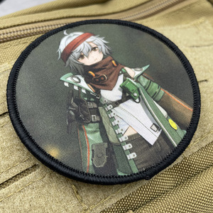 Weben Mark Printing Anime Animation Girl Front Patch mit Klett verschluss - Product Image 2