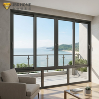 Ventana Corredera de Aleación de Aluminio Insonorizada con Certificación AS2047 para Protección de Balcón de Viviendas Residenciales y Villas