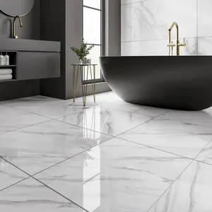Goodone 아름다운 저렴한 반짝이 욕실 디지털 Vitrified 바닥 도자기 타일 600X600 가격