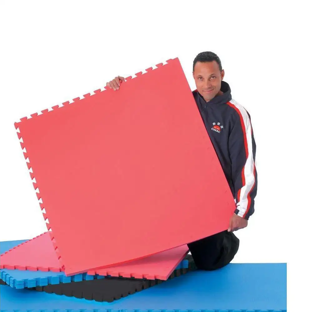 Alta Qualidade 2.0cm Taekwondo Cinco Linhas Padrão Mat Tatami Eva Puzzle Art Style Taekwondo Eva Foam Mats