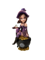 Figuras de Bruja de Resina Personalizadas al por Mayor, Adornos de Arte de Brujería, Regalo, Figura de Jardín, Decoración del Hogar