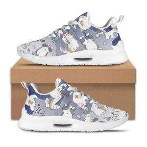 Imprimir a pedido, zapatillas de deporte para mujer, estilo médico, diseño de <span class=keywords><strong>gato</strong></span> enfermera, zapatos planos de moda informales, zapatos para correr antideslizantes para Otoño e Invierno - Product Image 1