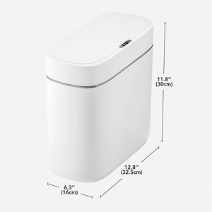 Joybos 3 Gallon Waterproof Automatic Slim Garbage Can with Lid Bathroom Motion Induction Waste Bin Sensor <strong>Trash</strong> Can - Product Image 6