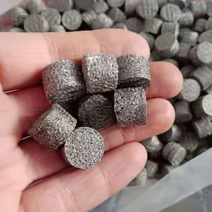 304 316 Snow Foam Knitted Wire Mesh / Compressed Filter Gasket / Customized Compressed Knitted Mesh Filter