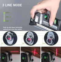 Niveau laser industriel multifonctionnel 4-en-1 vert avec fonction infrarouge, mètre à ruban et niveau à bulle pour la construction et le bricolage