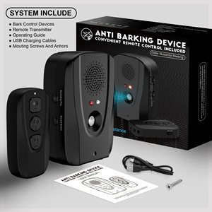 Dissuasore Automatico ad Ultrasuoni per l'Abbaio dei Cani, Portata 600 Piedi, Modalità Sensore con Telecomando, Strumento di Addestramento Ricaricabile in Plastica - Product Image 1