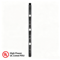 Bloc multiprises (PDU) robuste 60A 3P 415V 18 voies avec prises verrouillables C19 C13 et 9 fusibles Eaton