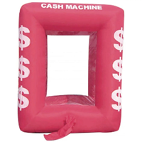 Machine de saisie d'argent durable Machine à billets gonflable facile à installer Machine à billets gonflable personnalisée attrayante à vendre
