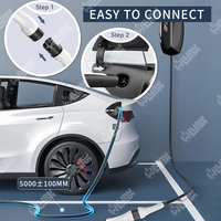 Câble de charge Olink 220V 32A Véhicule électrique Type 2 vers NACS Câble d'extension de charge pour véhicule électrique