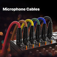 Câble de microphone DMX OEM d'usine, connecteur XLR mâle à femelle 3 broches