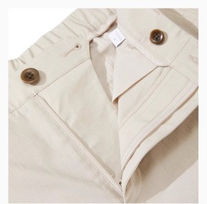 Op maat gemaakte ademende, middelhoge, rechte, lichtgewicht broek van lyocellmix voor heren, OEM-service, smart casual mode - Product Image 5