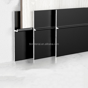 Battiscopa Moderno in Lega di Alluminio per Appartamenti e Hotel, Accessori per Pavimenti Resistenti all'Acqua ed Ecologici - Product Image 4