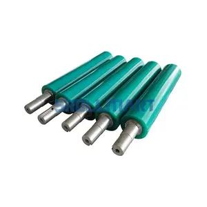 Customize round pipe conveyor rollers 0.8/1.2/1.5/2.0/2.5mm Galvanized Carbon Steel Shaft PVC Conveyor Roller from Srollmart