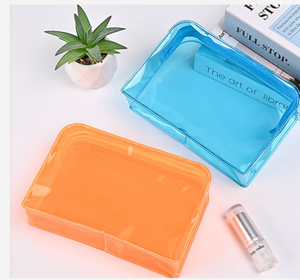 Custom Logo Size PVC <b>Makeup</b> <b>Bag</b> with Zipper Closure <b>Transparent</b> Cosmetic Pouch for Jewelry Packing Low MOQ - Product Image 3