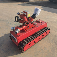 Robots de lutte contre les incendies flexibles, équipement de sauvetage d'urgence télécommandé sans fil pour les incendies, les quais, les dépôts de pétrole, fonctionnement facile