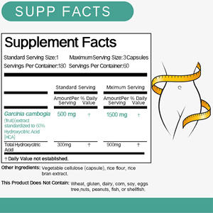 Cápsulas Premium de Garcinia Cambogia para el Control de Peso en Adultos, Control del Apetito, Mejora de la Calidad del Sueño - 100% Natural - Product Image 6