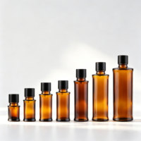 Nouvel emballage cosmétique, flacon diffuseur d'huile essentielle en verre ambré de 5 ml, 10 ml, 15 ml, 20 ml, 30 ml, 50 ml, 100 ml, flacon vide pour échantillon de parfum